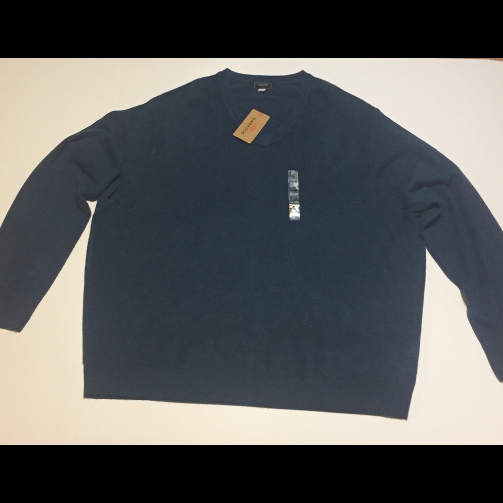 Dockers Mens Sweater Size XL Blue Long Sleeve